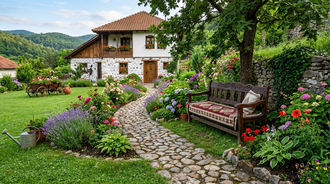 Uređenje seoskog dvorišta i obnova starih kuća prirodnim materijalima